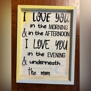 🎄2/$16 Love Quote Wall Art